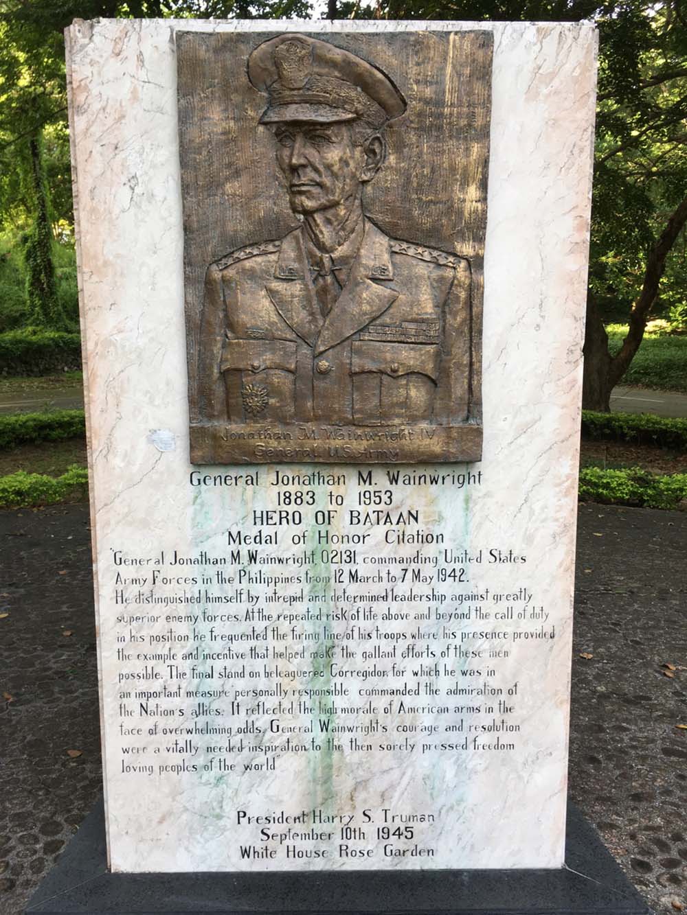 General Jonathan Wainwright Memorial #1