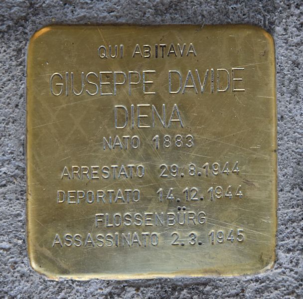 Stolperstein Via Mazzini Giuseppe 12