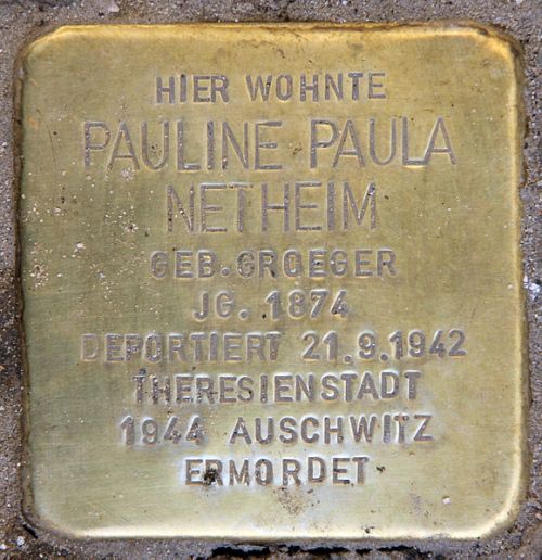 Stumbling Stones Fredericiastraße 8 #2