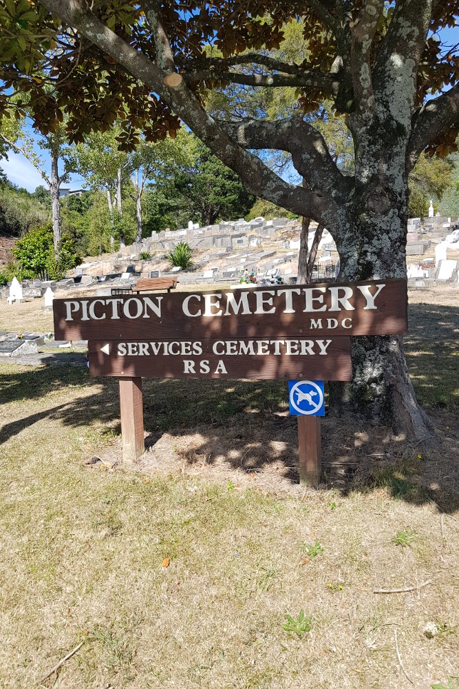 Nieuw-Zeelandse Oorlogsgraven Picton Cemetery #1