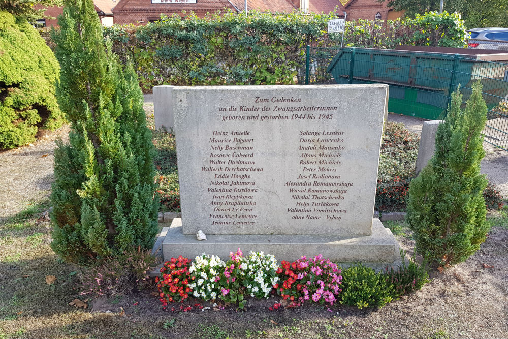 Memorial Dörverden to the Murdered Children of Slave Labourers