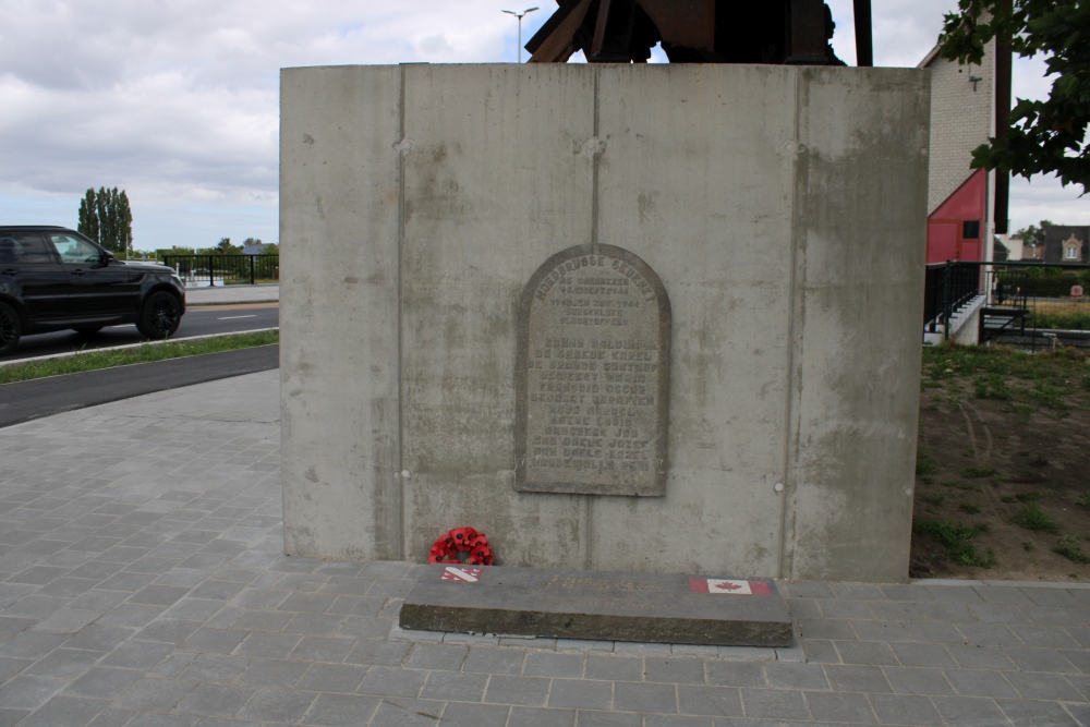 Commemorative plaque Battle of Moerbrugge