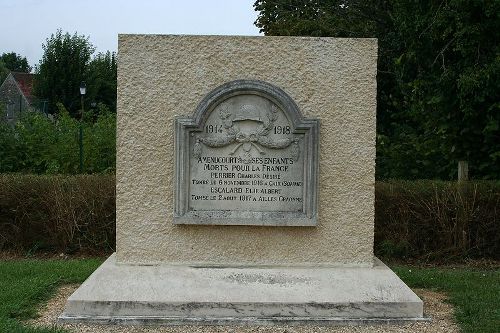 Monument Eerste Wereldoorlog Amenucourt #1
