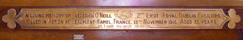 Gedenkteken Frederick O'Neill #1