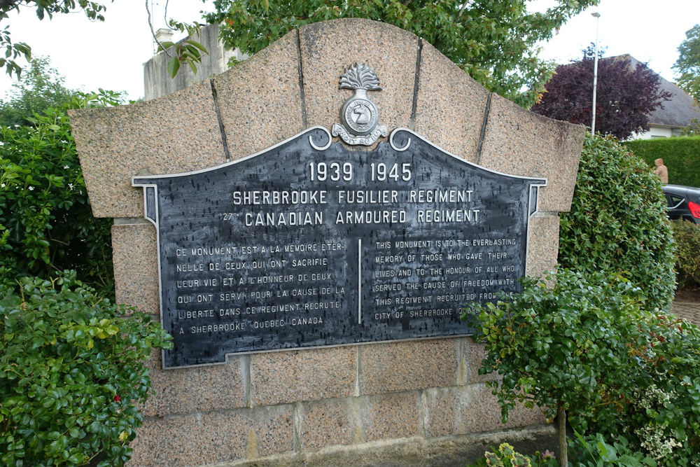 Memorial 27th Canadian Armoured Regiment Buron #1