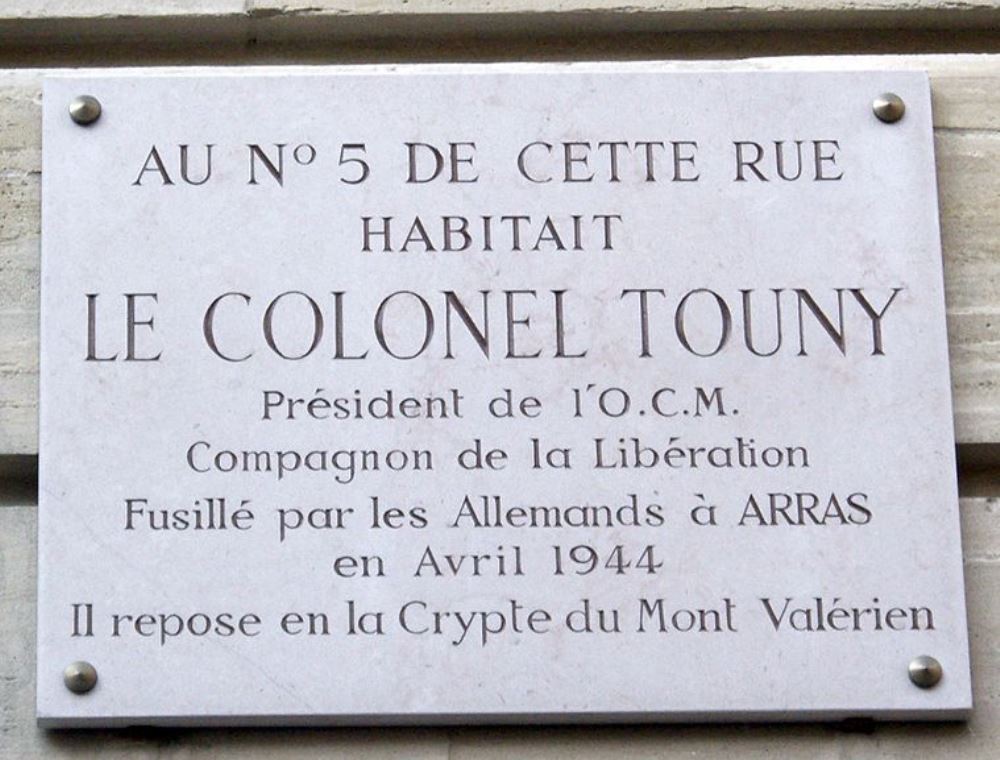 Memorial Colonel Alfred Touny #1