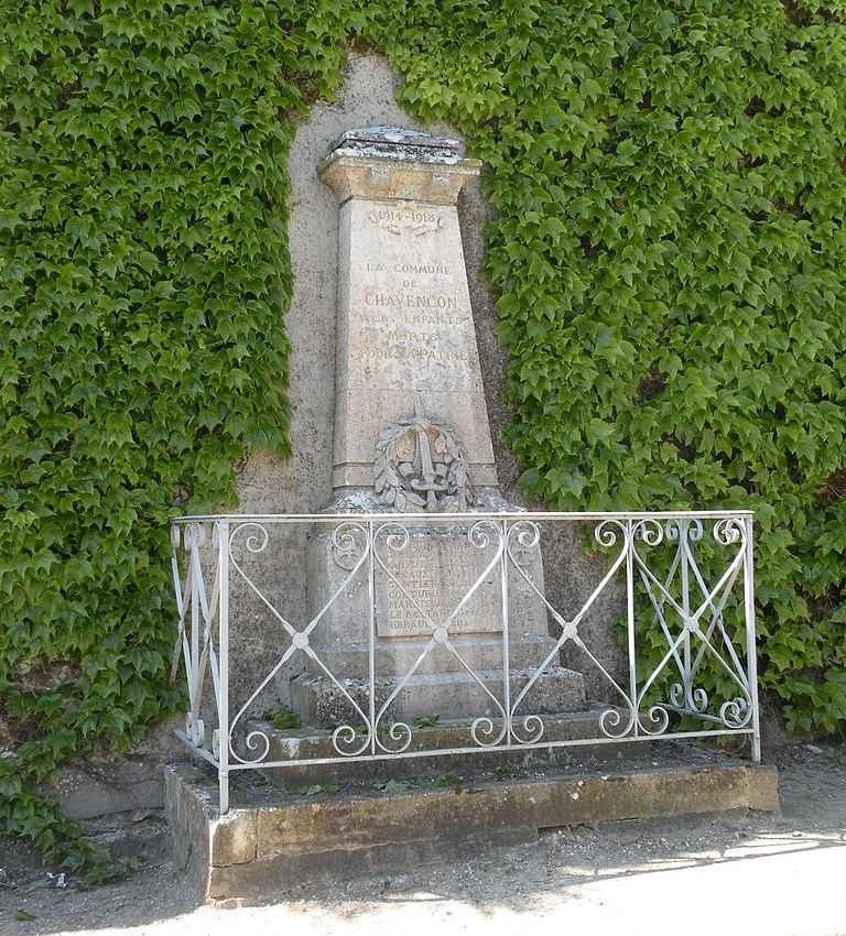 Monument Eerste Wereldoorlog Chavenon