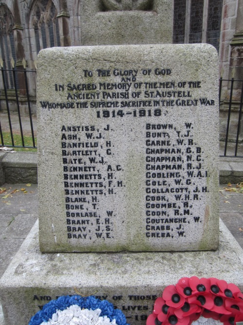 Oorlogsmonument St Austell #4