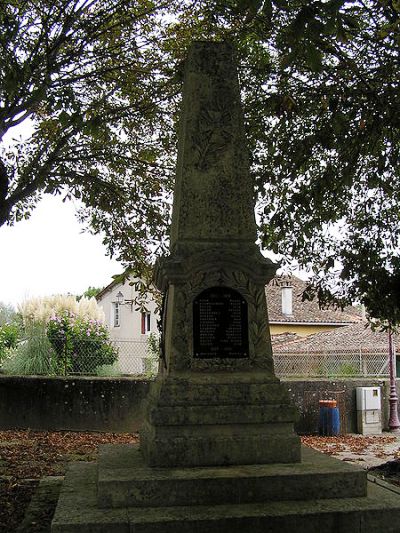 Oorlogsmonument Trois-Palis