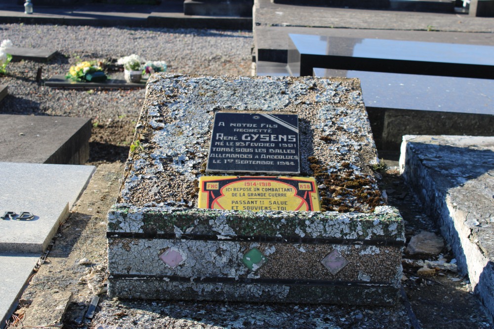 Belgian War Grave Mont-Sainte-Aldegonde