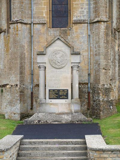 Oorlogsmonument Briquenay