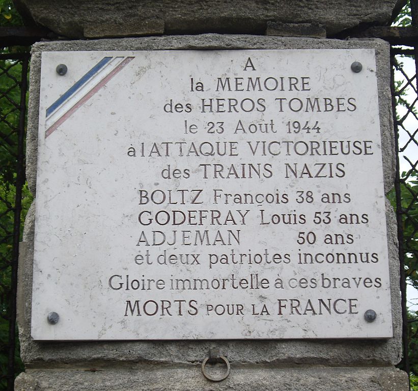 Gedenkteken Franois Boltz, Louis Godefroy en Adjeman #1
