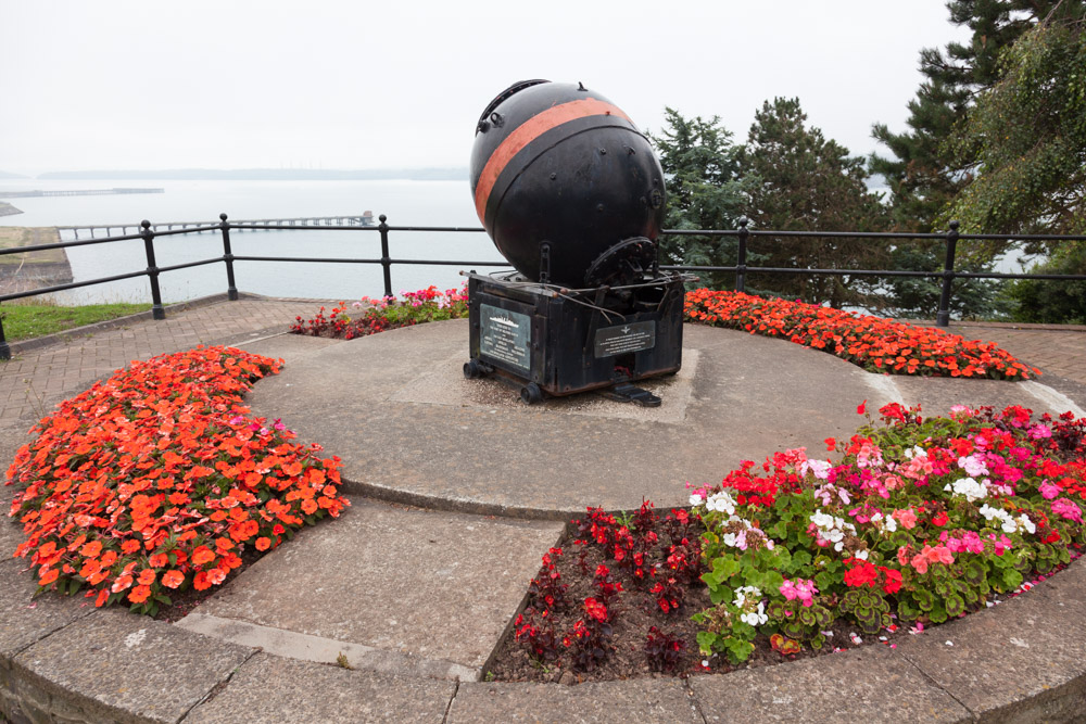 War Memorial with Sea Mine Milford Haven #5