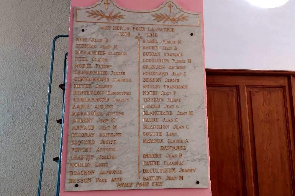 Plaquette Kerk Meys