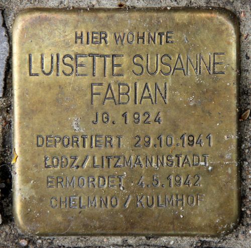 Stolpersteine Sybelstraße 66 #4