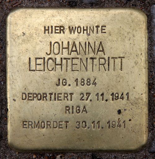 Stolpersteine Uhlandstrae 49 #3