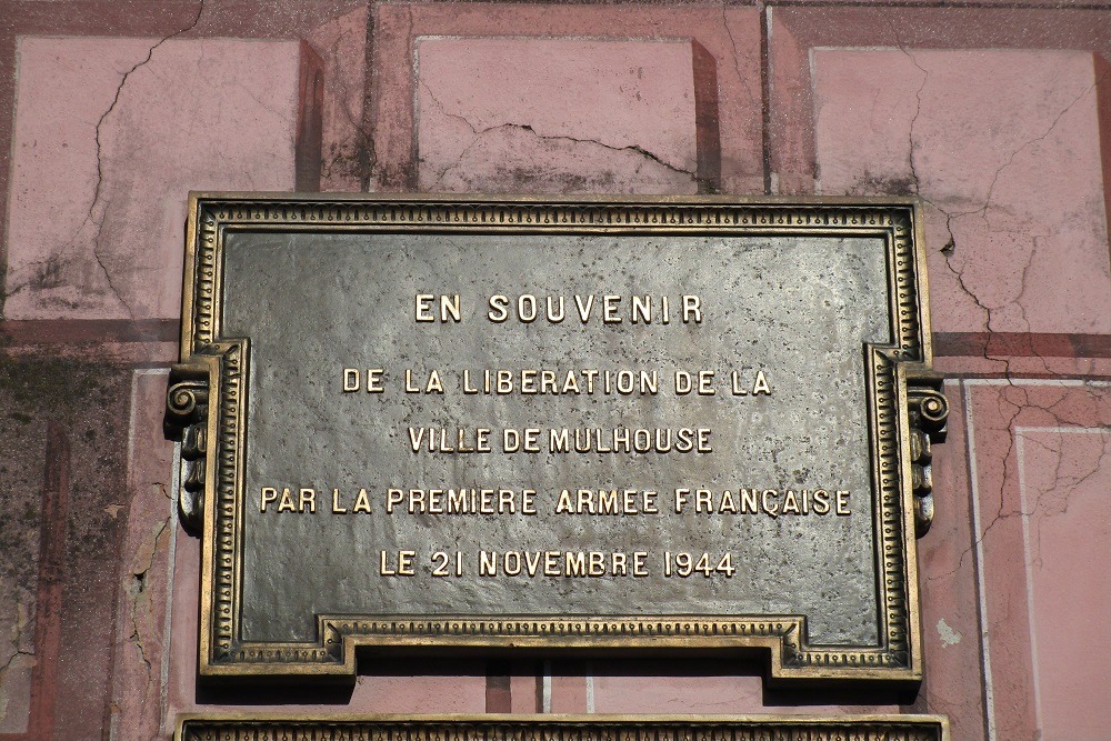 Commemorative plaque Liberation Mulhouse #2