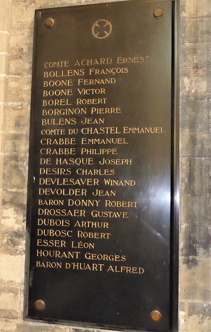 Memorial in St. Michael and St. Gudula Cathedral #2