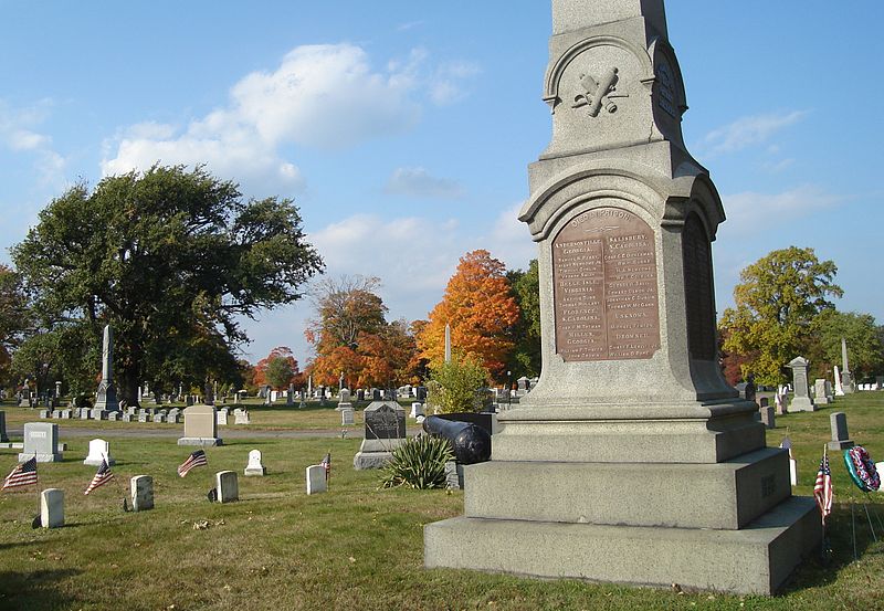 Graven Amerikaanse Burgeroorlog op Mount Wollaston Cemetery #1