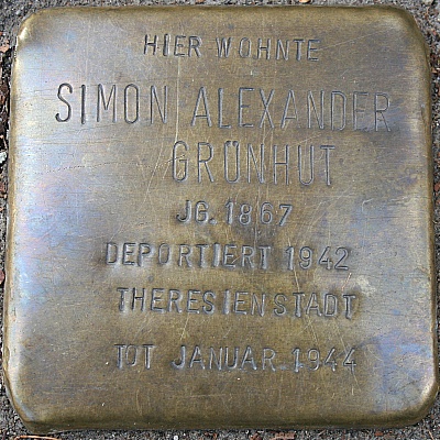 Stolperstein Reinmuthstrae 30 #1