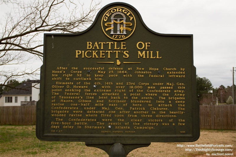Informatiebord Battle of Pickett's Mill
