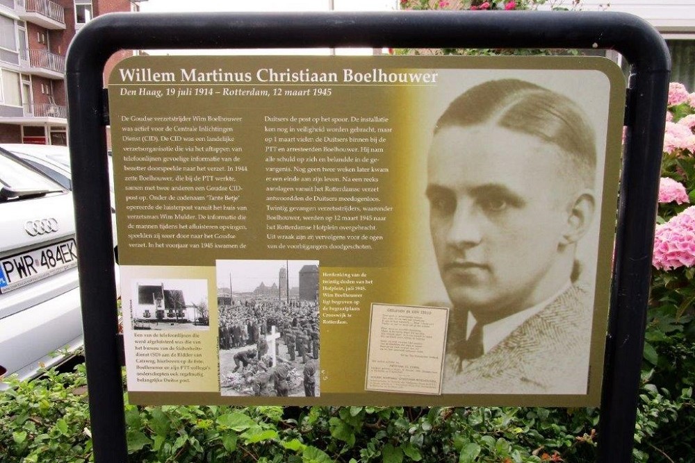 Information Panel Resistance Fighter Willem Martinus Christiaan Boelhouwer