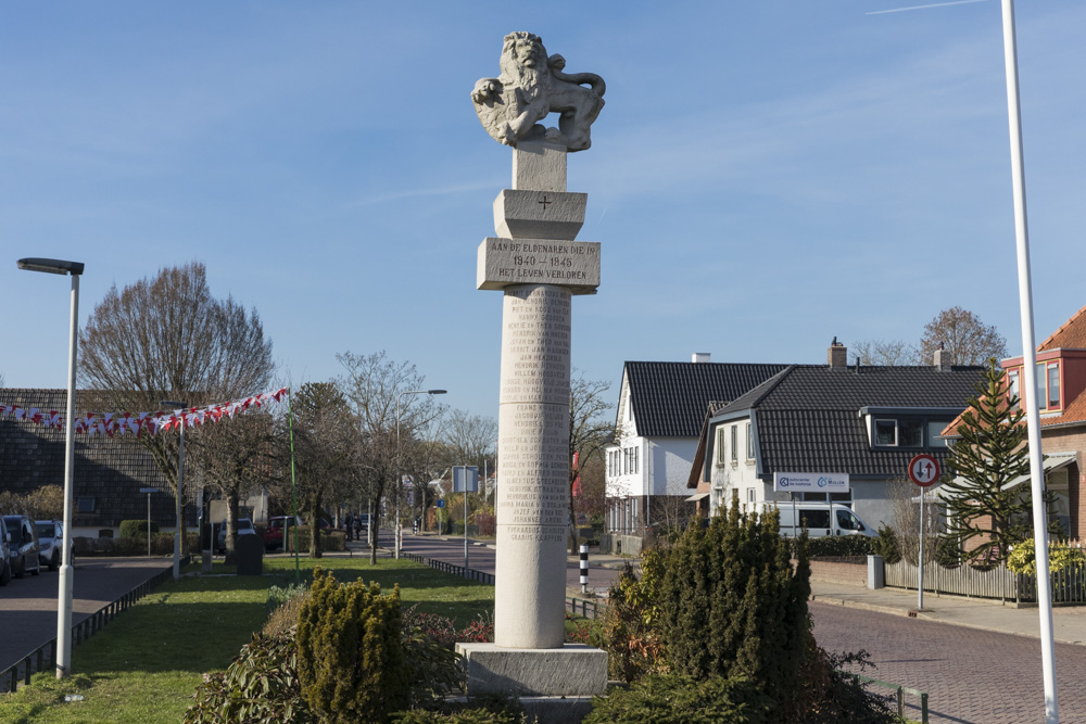 Oorlogsmonument Elden