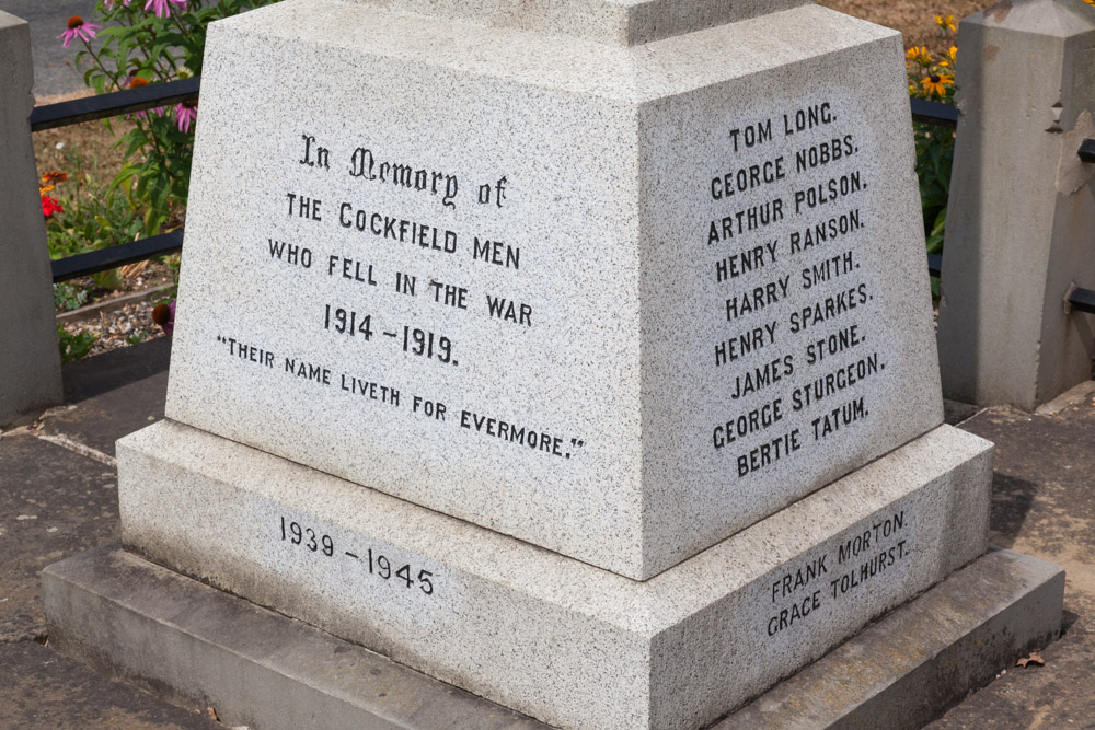 War Memorial Cockfield #4