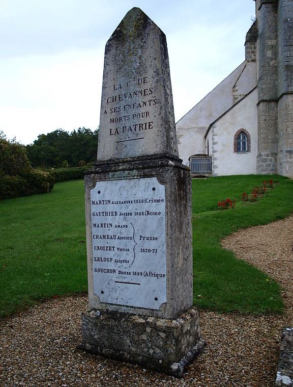 Monument Oorlogen 19e Eeuw Chevannes #1