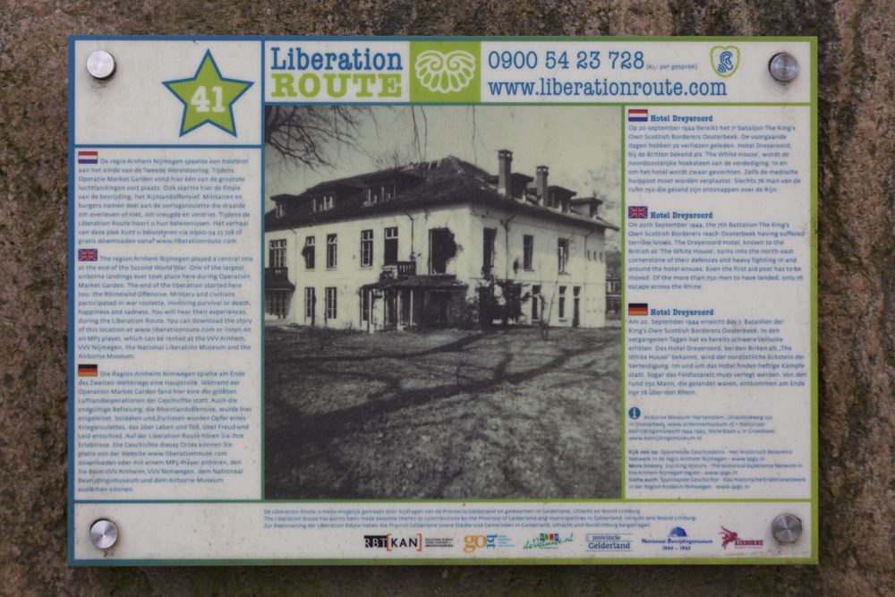 Liberation Route Marker 041: Hotel Dreyeroord #2