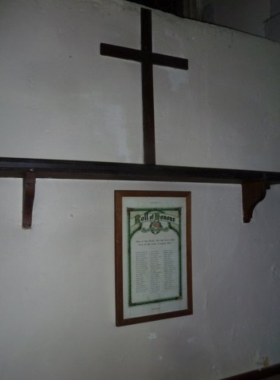 Roll of Honour St. Nicholas Church