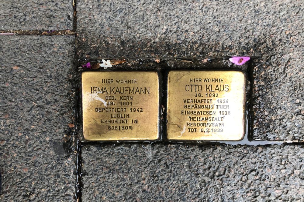 Stolpersteine Niederwaldstrae 3