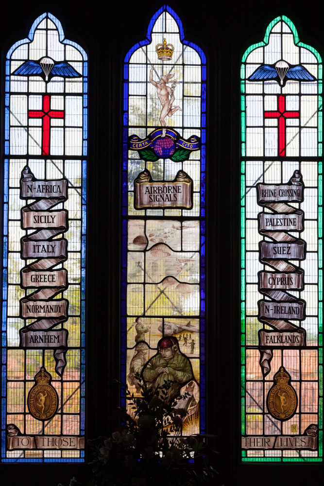 Memorial Windows Airborne Signals St. Vincent Church Caythorpe #4
