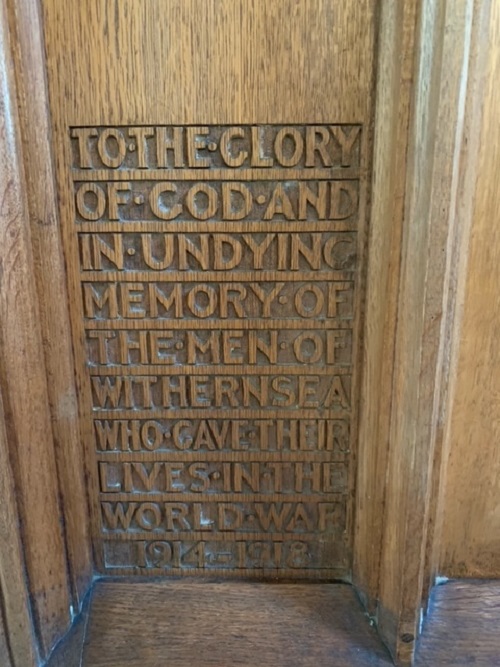 Memorial Pulpit WWI Withernsea #2
