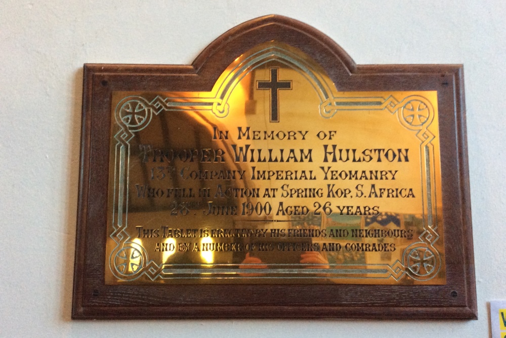 Gedenkteken Trooper William Hulston #1