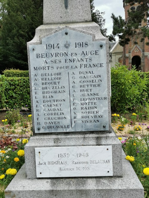 Oorlogsmonument Beuvron-en-Auge #3