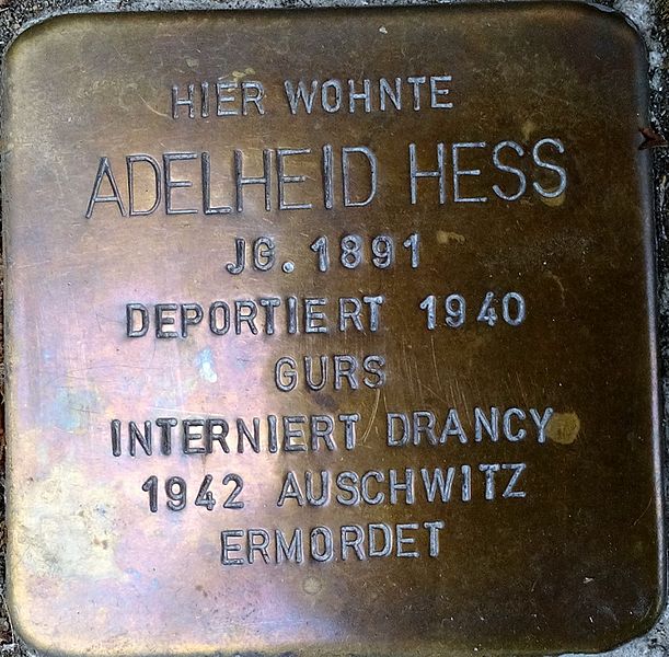 Stolpersteine Bismarckstrae 18 #3