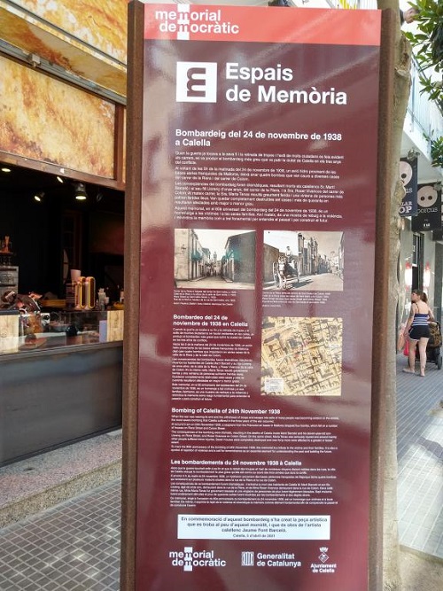 Monument Bombardementen Calella #3