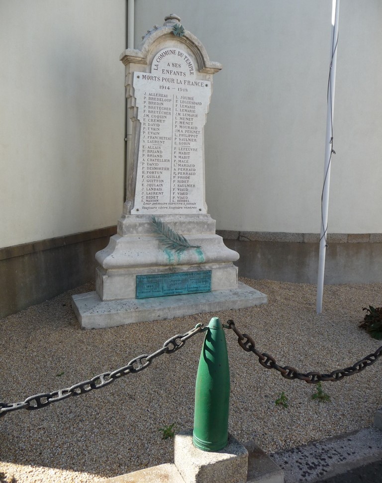 Oorlogsmonument Le Temple-de-Bretagne