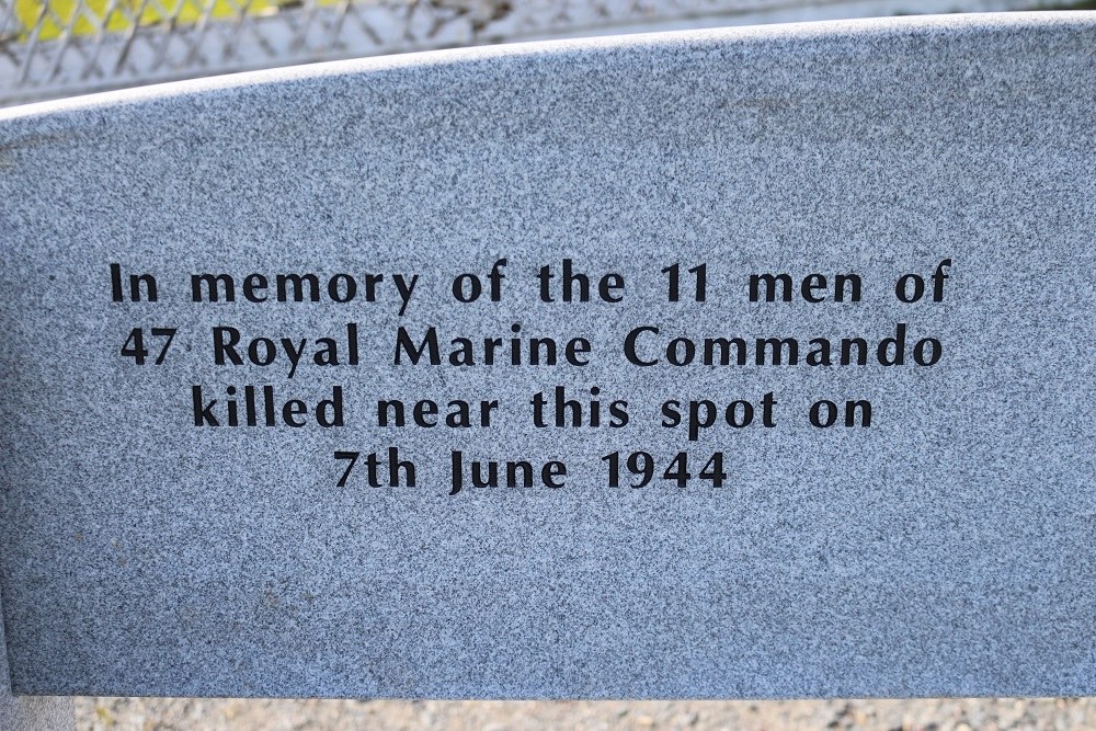 Herdenkingsbank 47e Royal Marine Commando #2