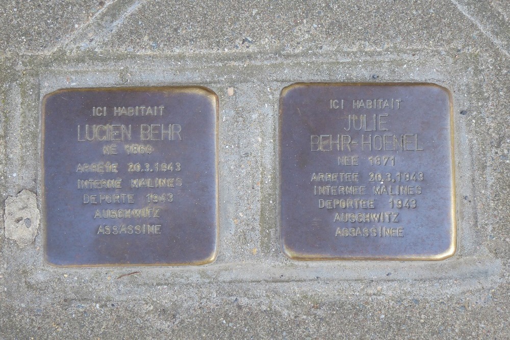 Stolpersteine Rue de Neufchâteau 26