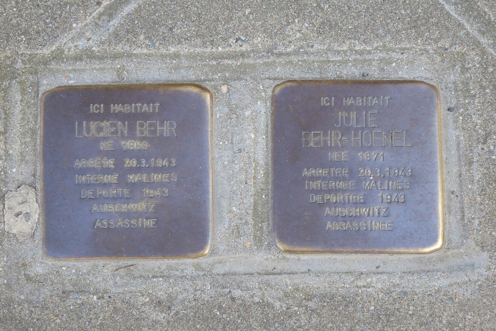 Stolpersteine Rue de Neufchteau 26 #1