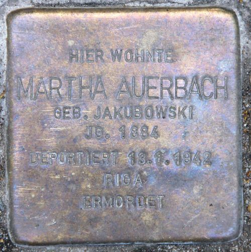 Stolpersteine Hektorstraße 18 #3