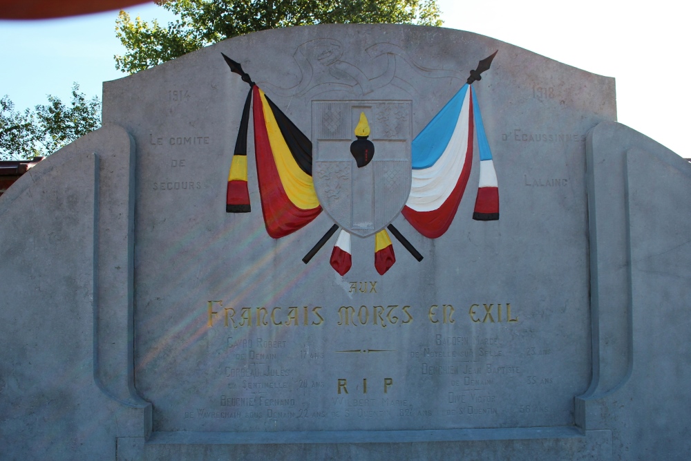 Frans Monument Begraafplaats Ecaussinnes-Lalaing #2