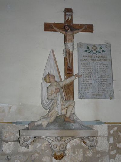 Oorlogsmonument Kerk Saint-Front-de-Pradoux #1