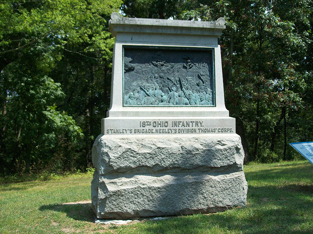 Monument 18th Ohio Infantry Regiment