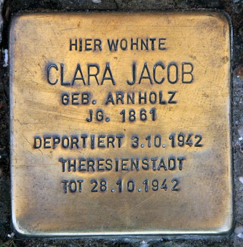 Stolperstein Baumeisterstrae 1 #1