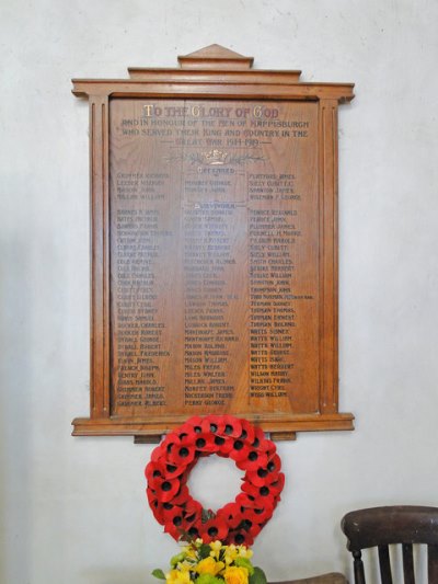 War Memorial St. Mary the Virgin Church Happisburgh #1