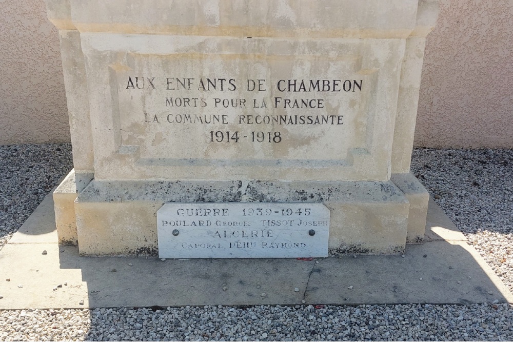 Oorlogsmonument Chambéon #3