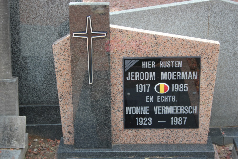 Belgische Graven Oudstrijders Olsene Oude Begraafplaats